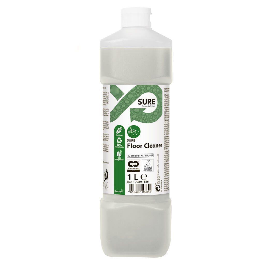 SURE Floor Cleaner 6x1L - Detergente para limpeza de pavimentos